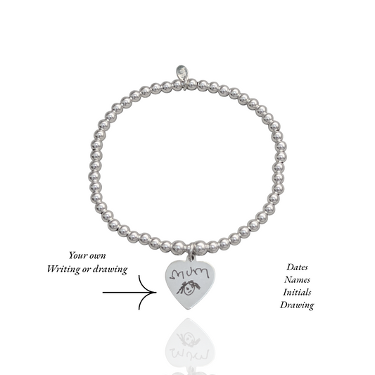 Mothers Day Engravable Heart Bracelet