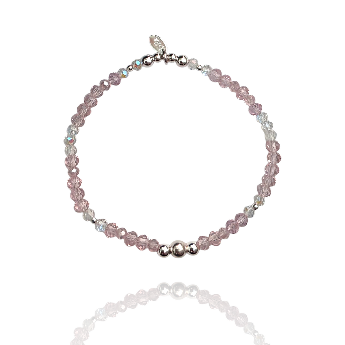 Pink AB Princess Sparkle Bracelet