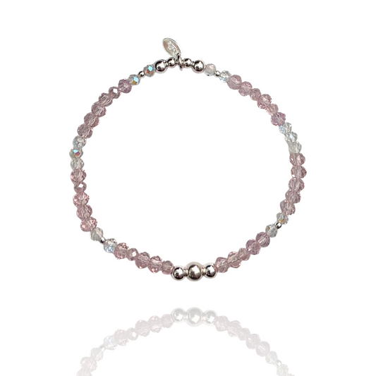 Pink AB Princess Sparkle Bracelet
