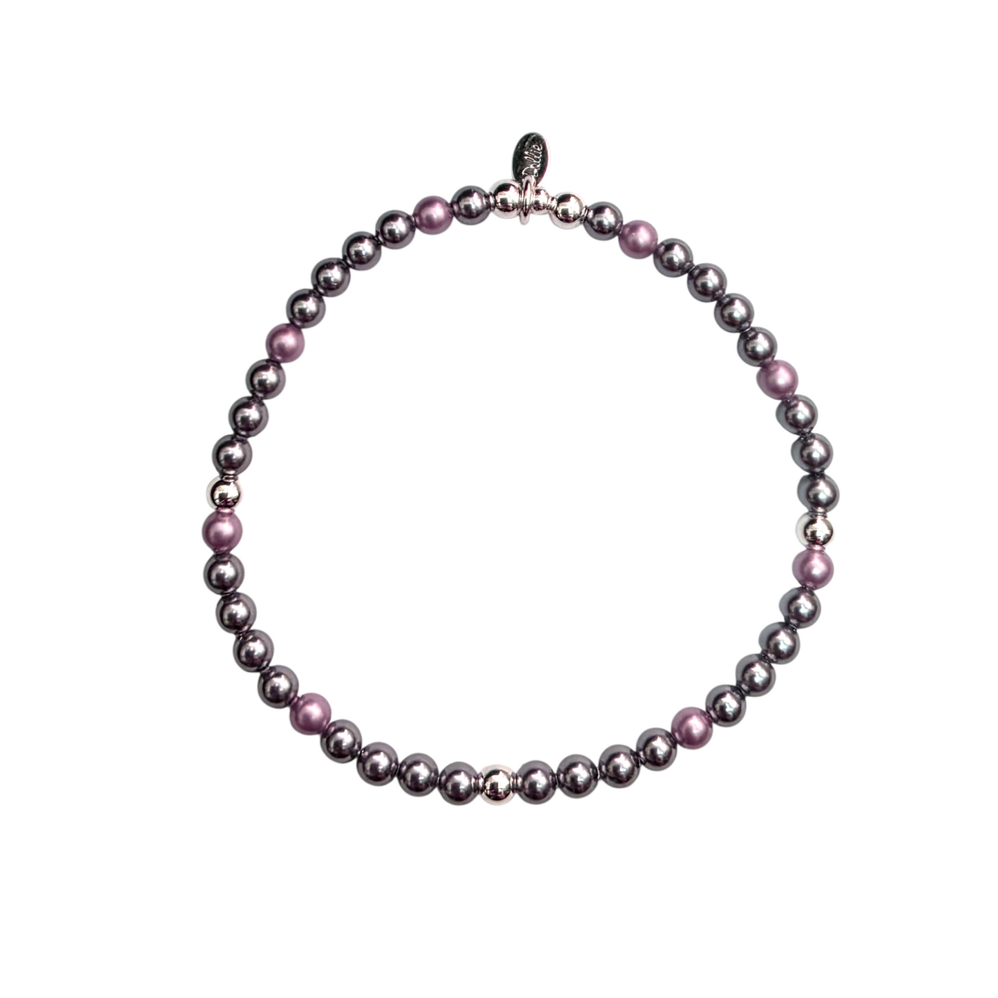 Pink and Liliac Mini Pearls Bracelet
