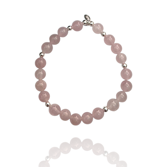 Rose Quartz Extra Small Heart Bracelet
