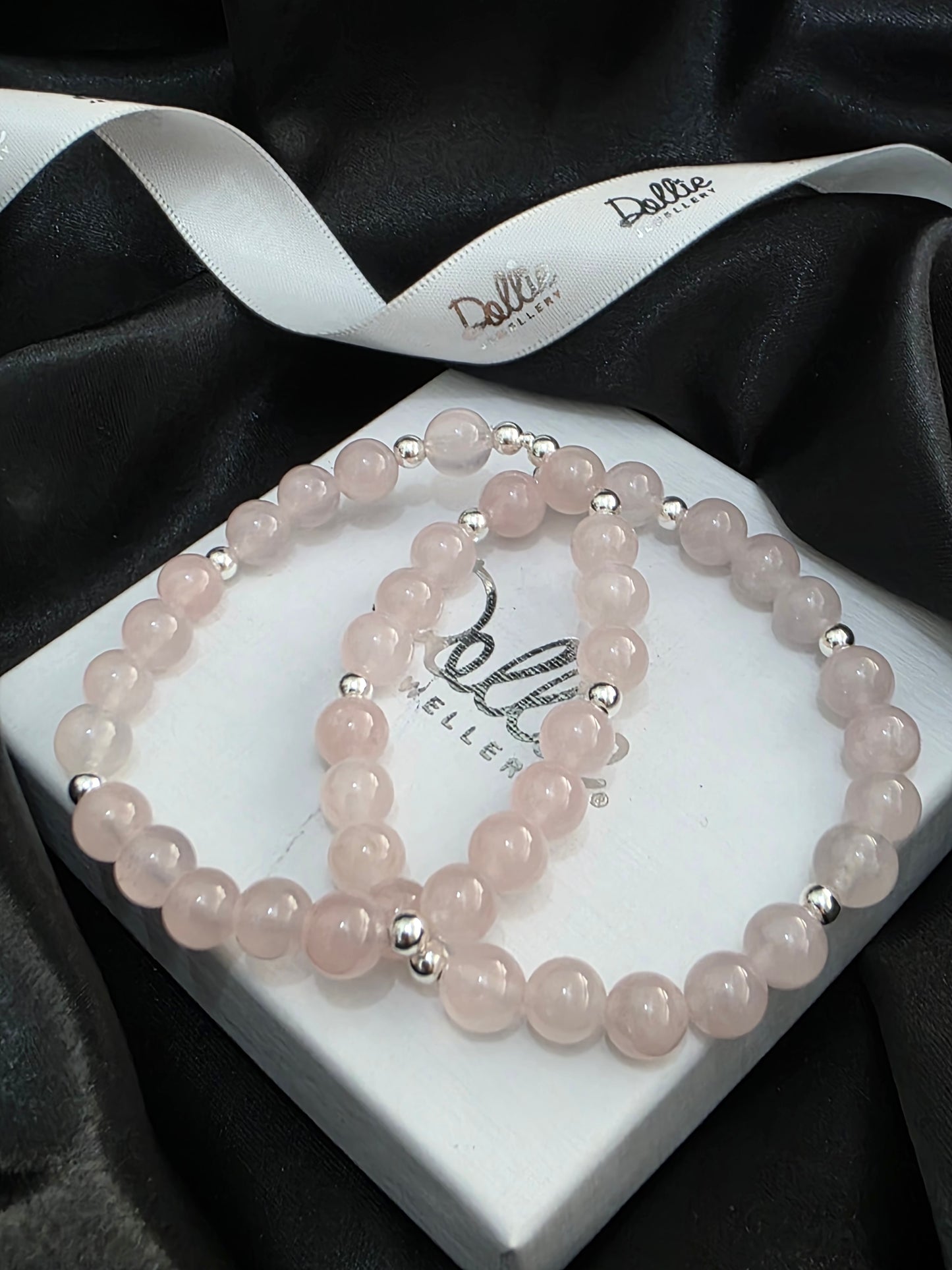 Rose Quartz Extra Small Heart Bracelet