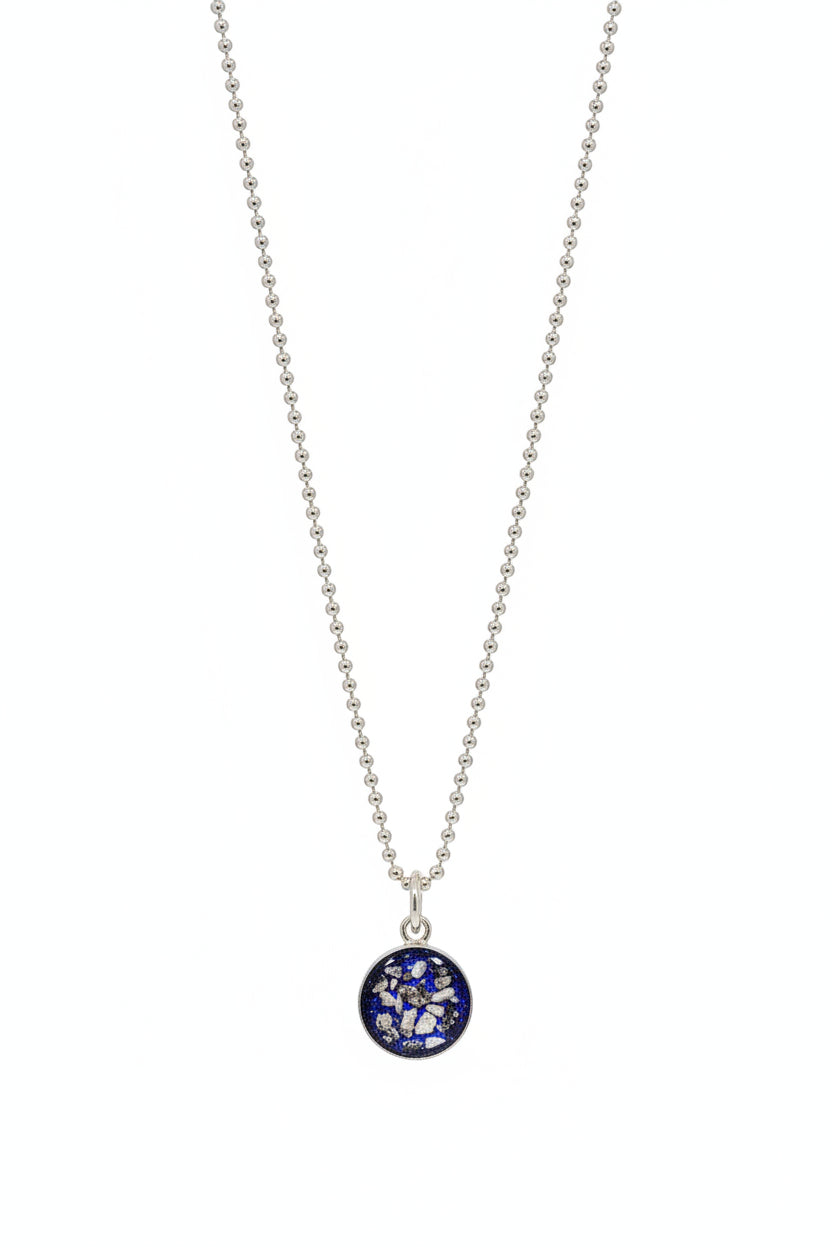 Small Round Ashes Pendant Necklace