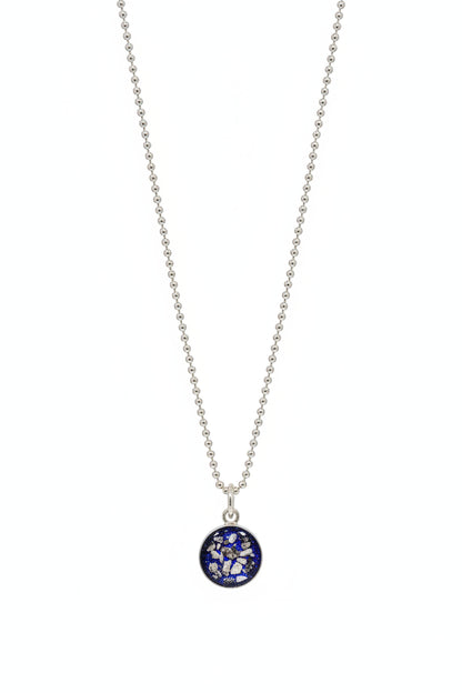 Small Round Ashes Pendant Necklace