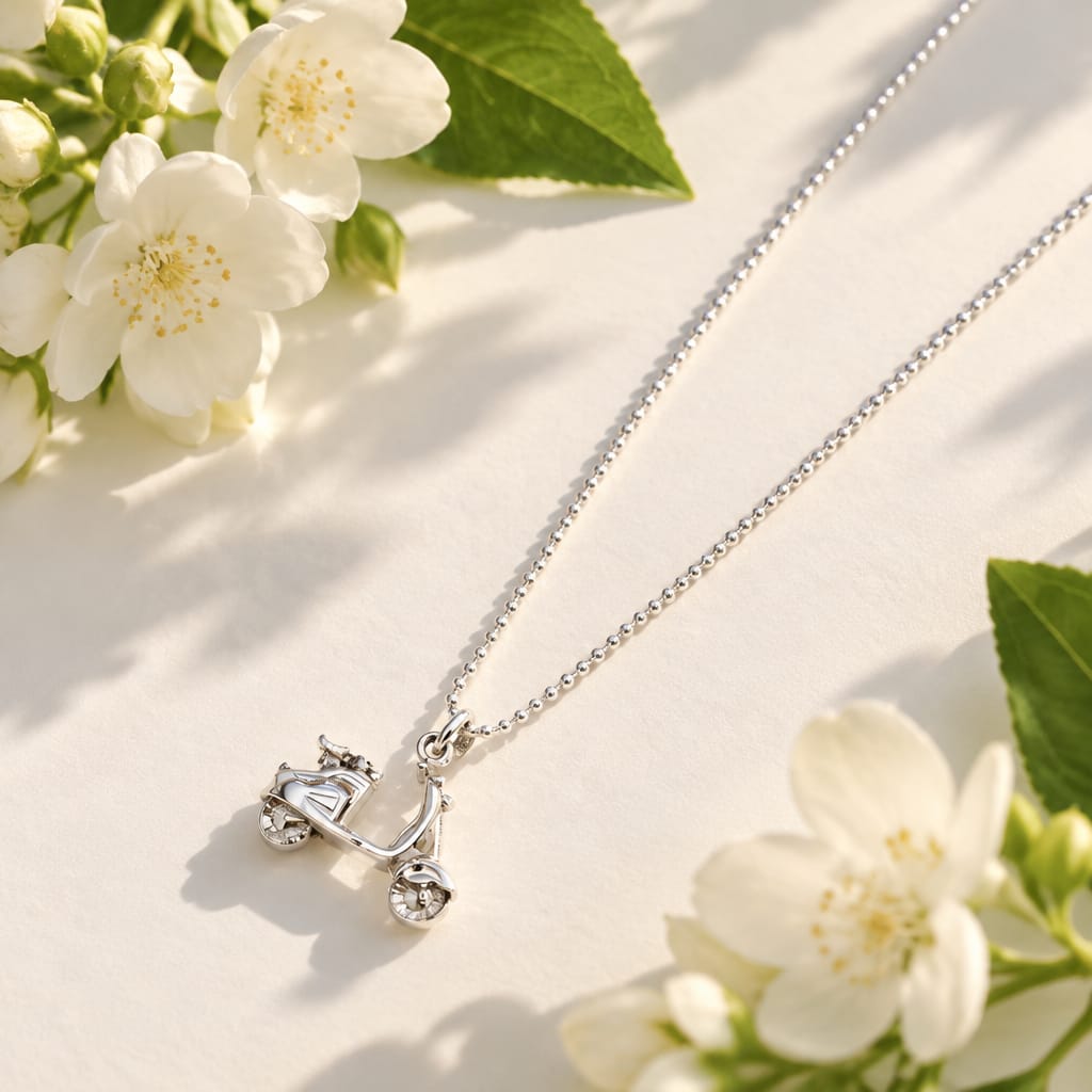Silver Scooter Necklace