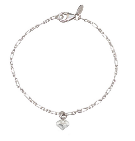 Dainty Puffed Heart Bracelet