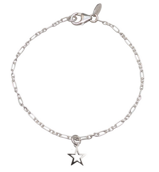 Dainty Open Star Bracelet