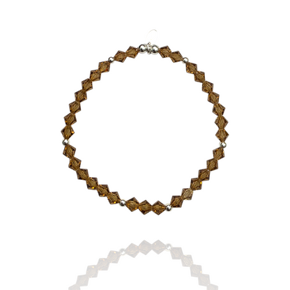 Smokey Bronze Crystal Bracelet