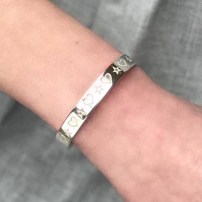 Star Hearts Bangle