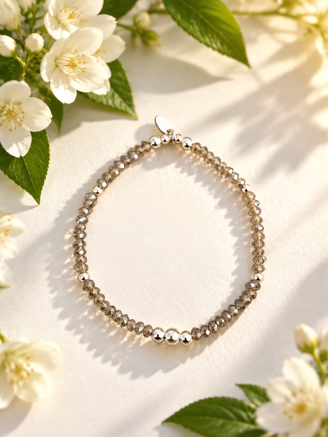 Taupe Crystal Bracelet