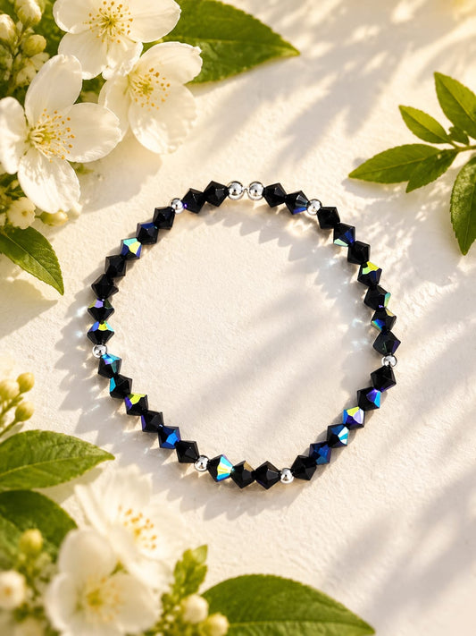 AB Black Crystal Bracelet