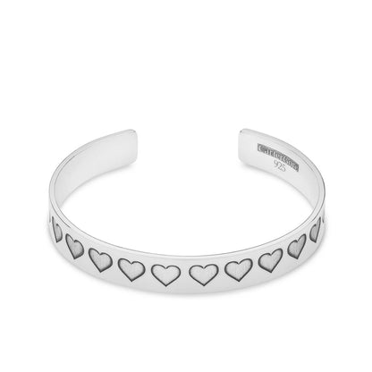 Heart Engraved Bangle