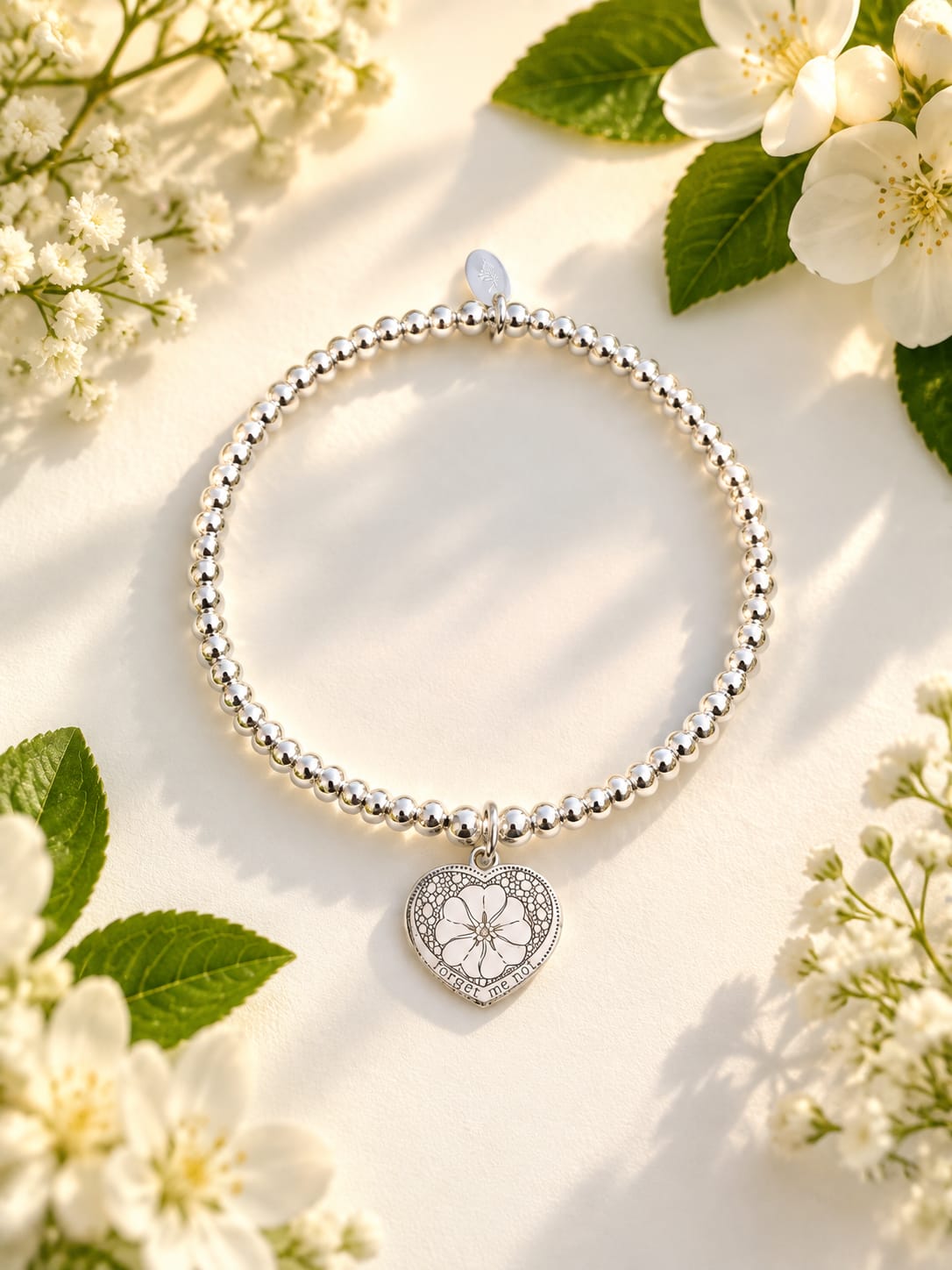 Forget Me Not Heart Bracelet