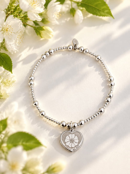 Forget-Me-Not Popcorn Bracelet