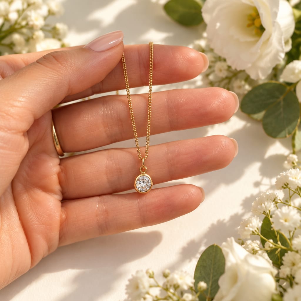 Sparkle Fine Gold Necklace