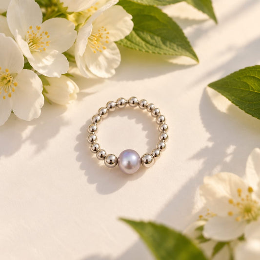 Lilac Pearl Ring