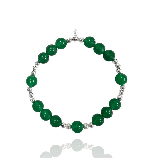 Bobble Green Agate Bracelet