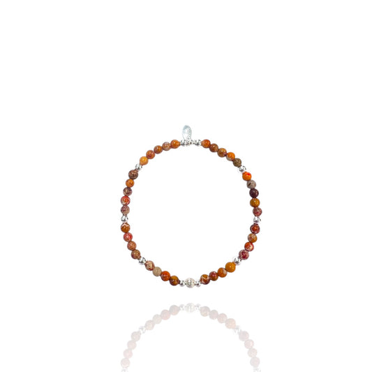 Orange Jasper Skies Bracelet