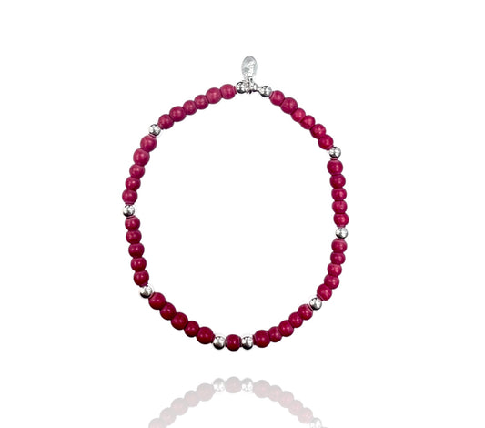 Crimson Howlite Skies Bracelet