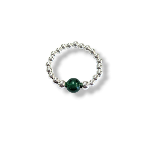 Green Agate Ring Dollie Jewellery