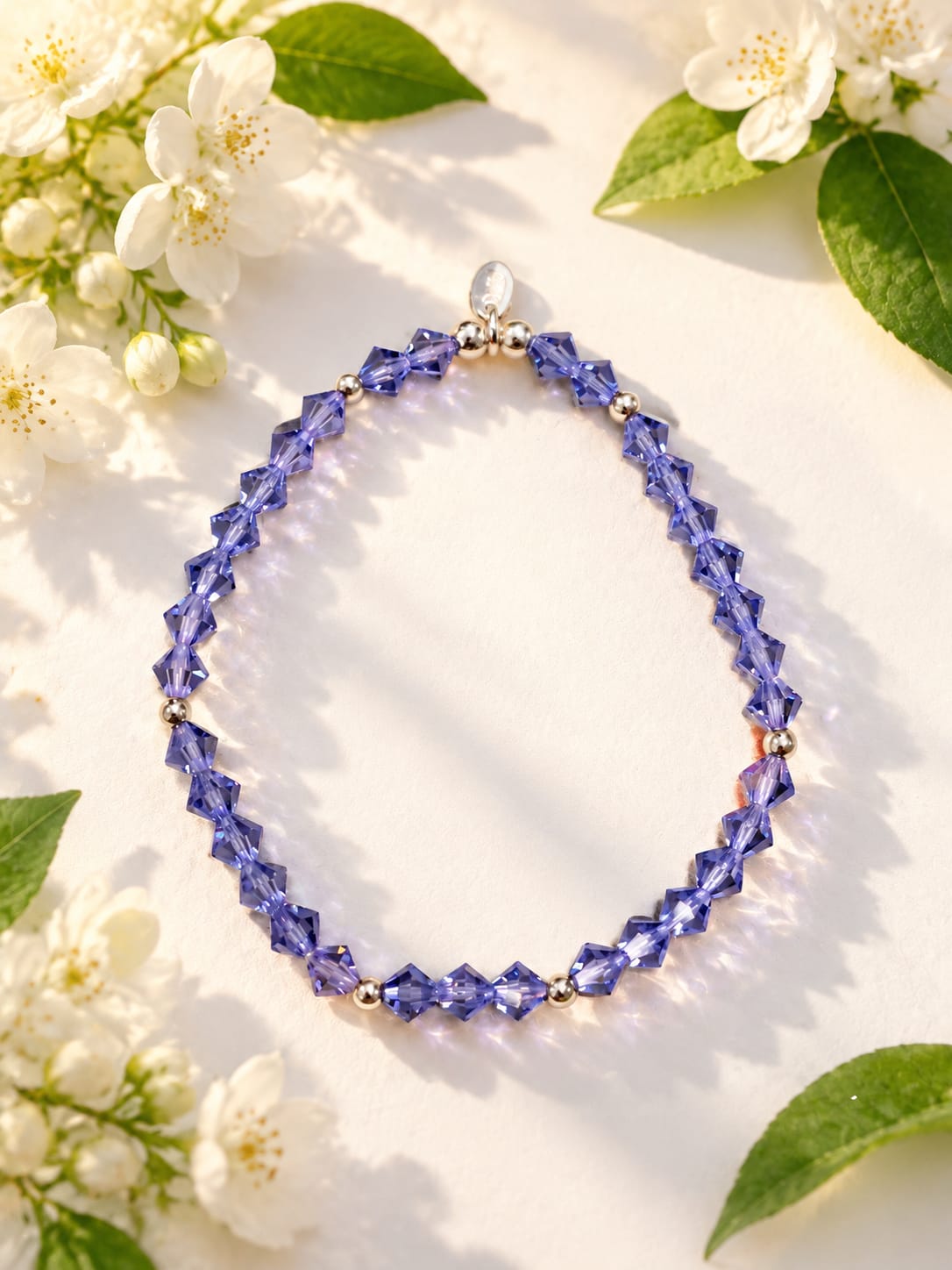 Purple Rain Crystal Bracelet