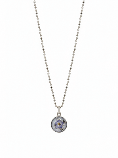 Small Round Ashes Pendant Necklace