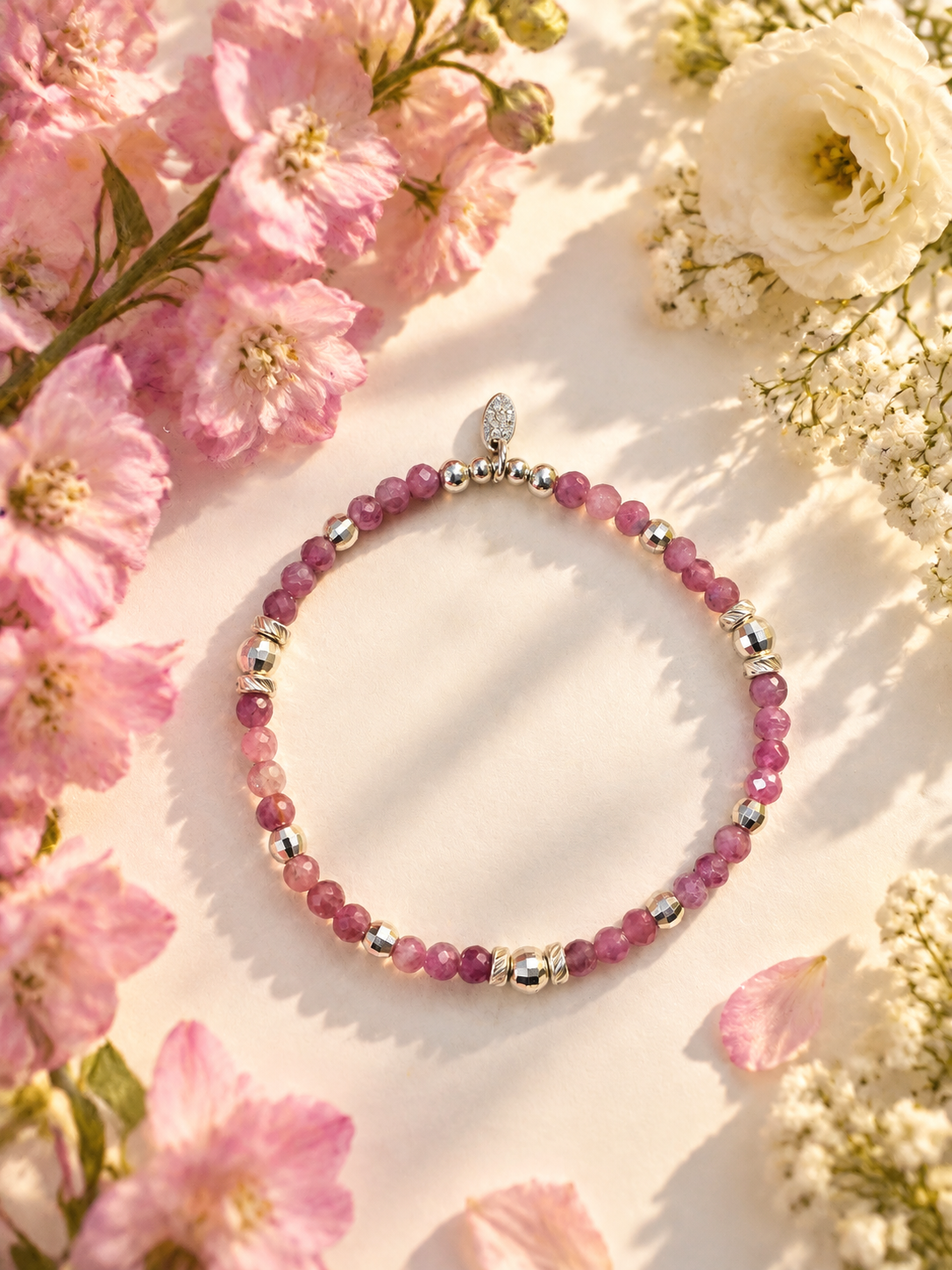 Silver Blush Bracelet