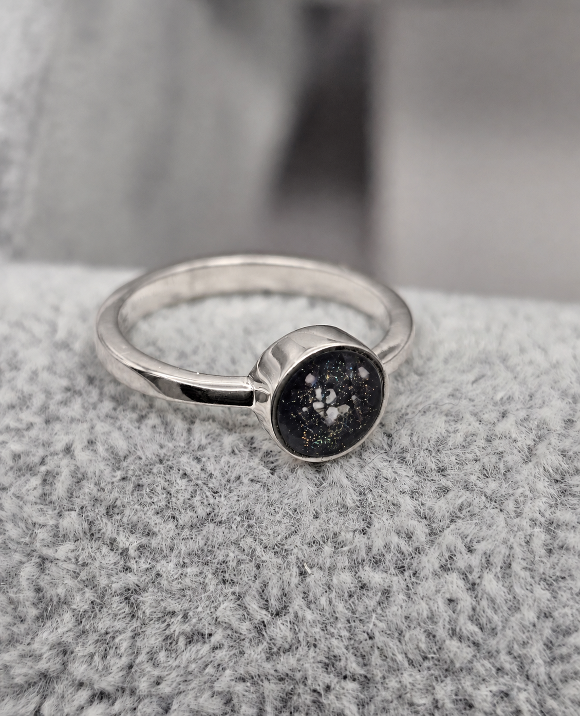 Small Round Ashes Ring