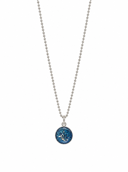 Small Round Ashes Pendant Necklace