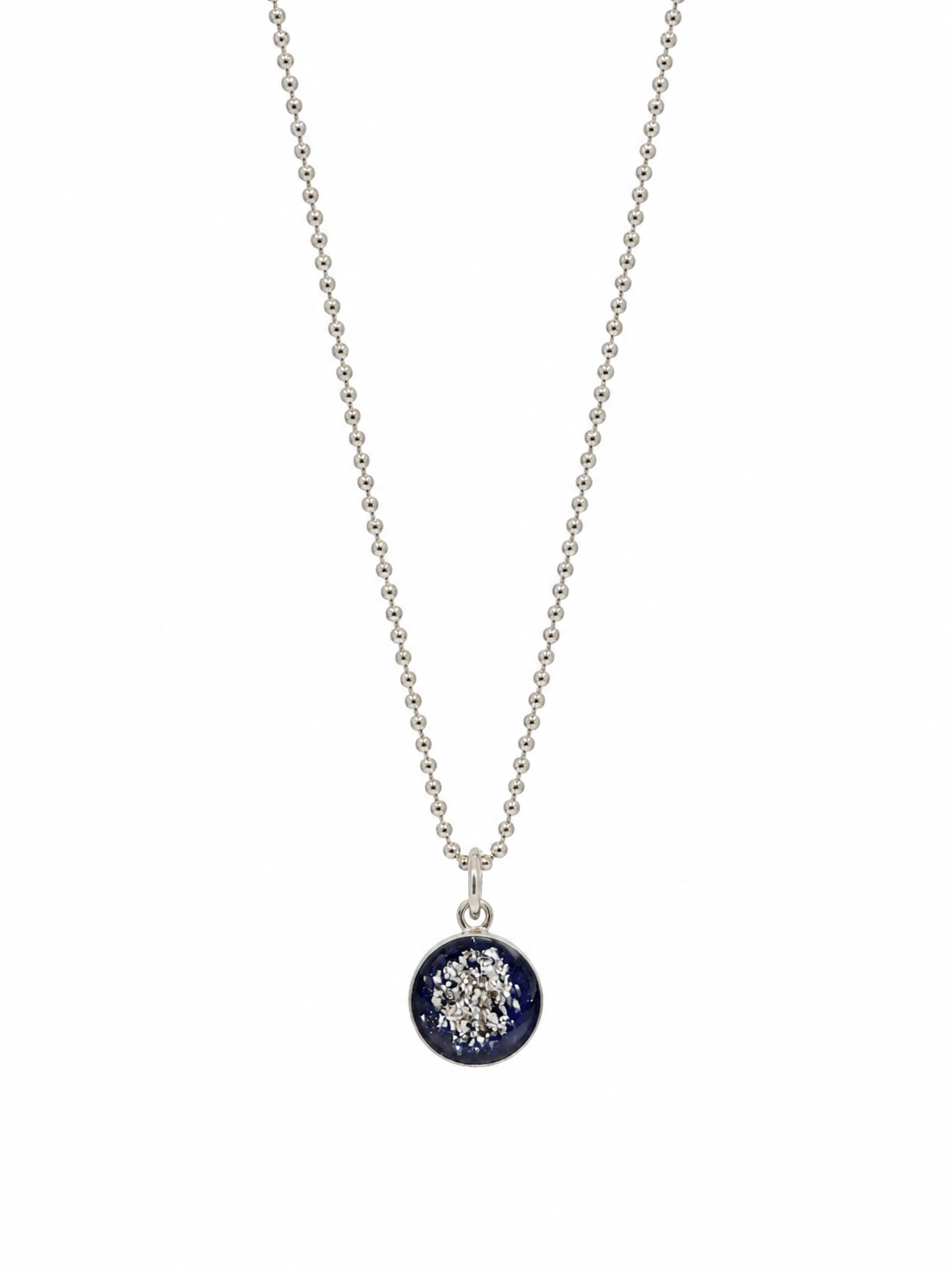 Small Round Ashes Pendant Necklace