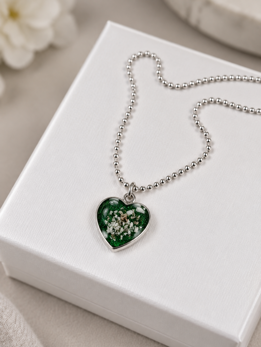 Heart Pendant Ashes Necklace