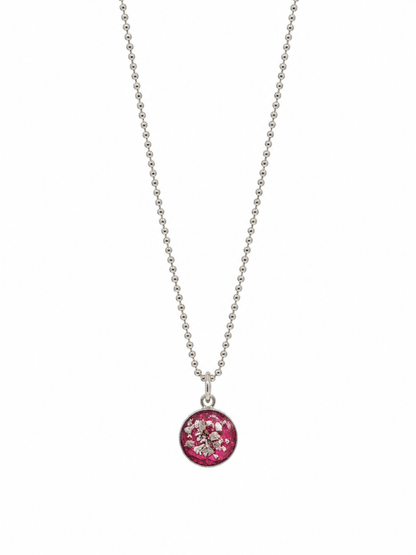 Small Round Ashes Pendant Necklace
