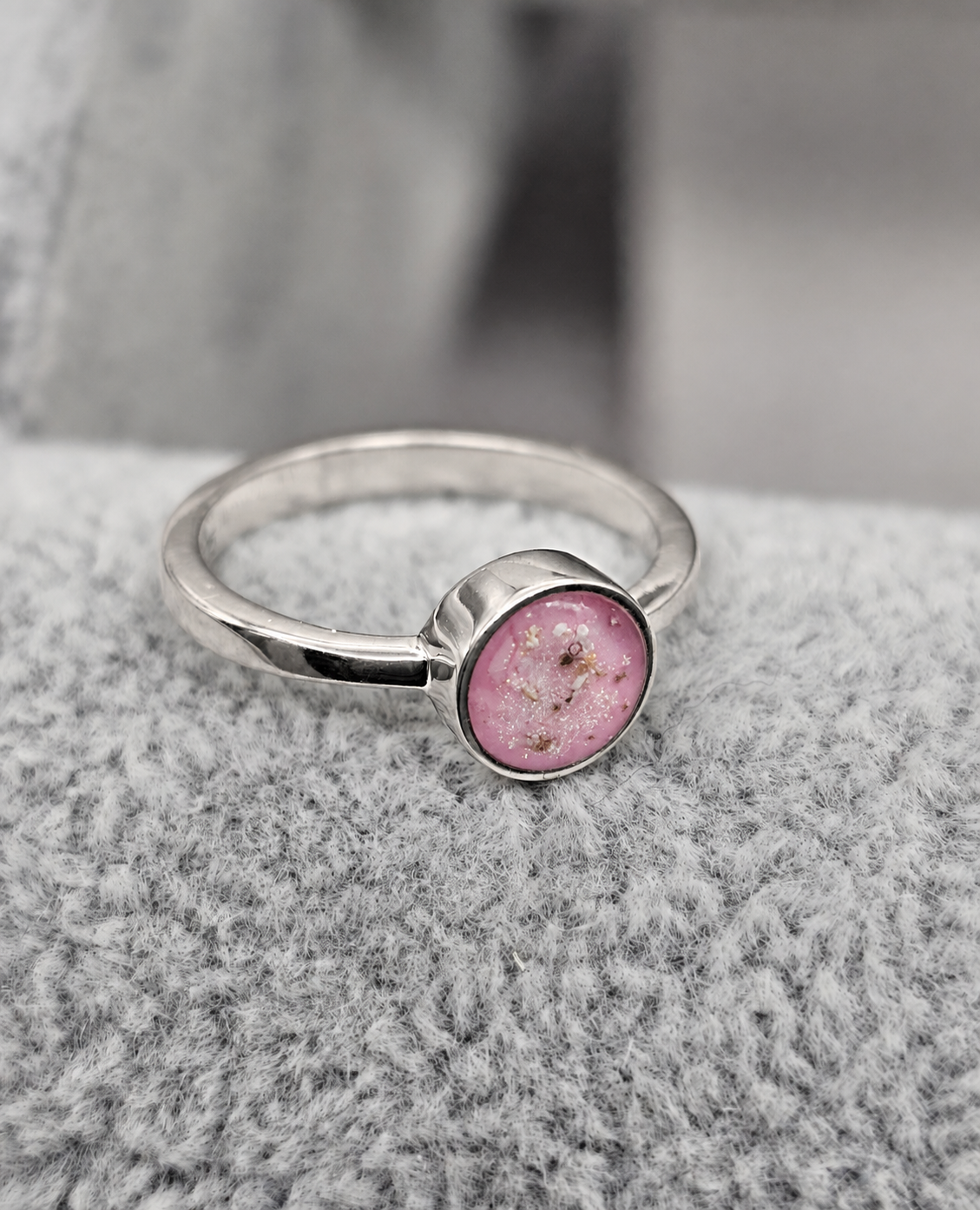 Small Round Ashes Ring