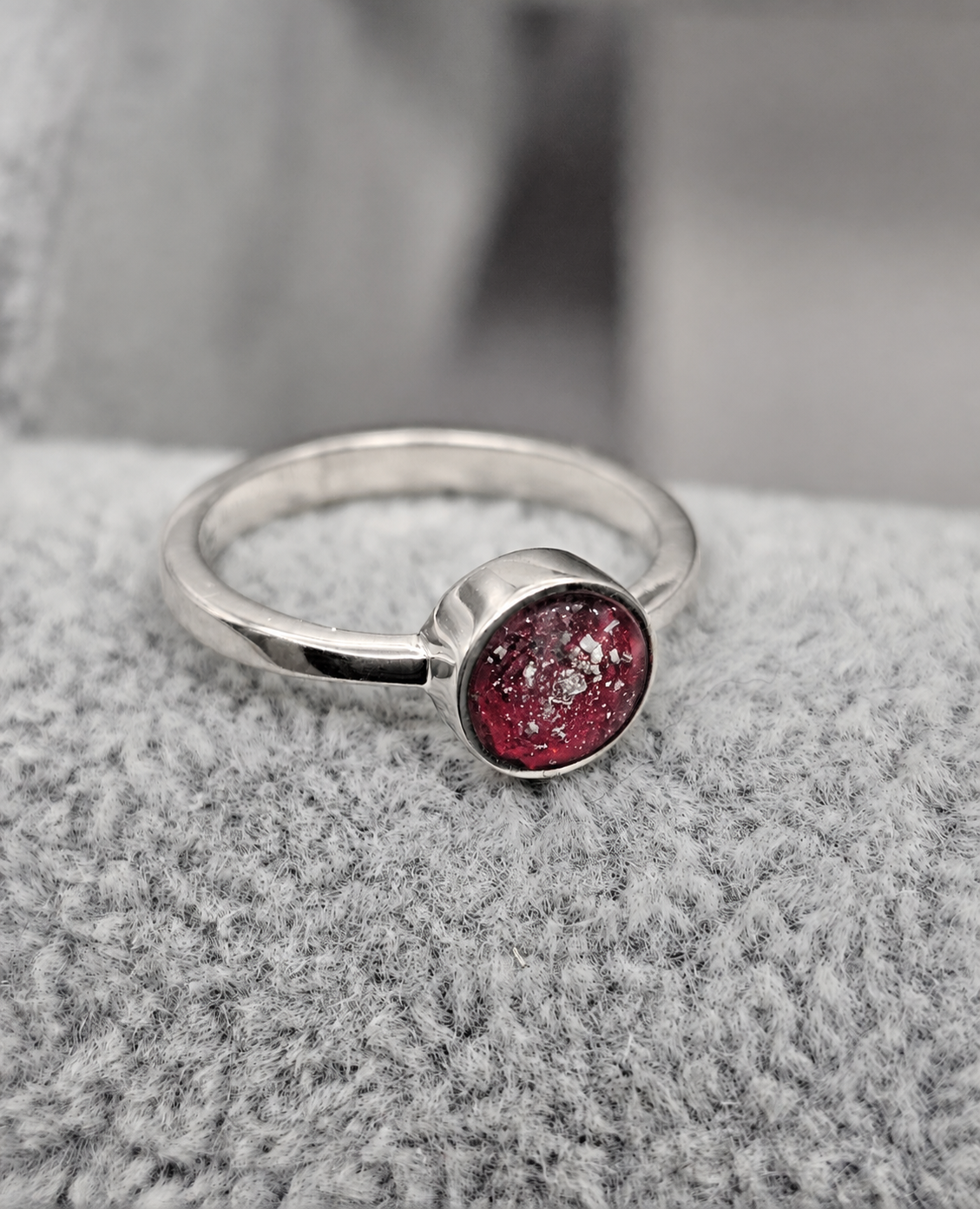Small Round Ashes Ring