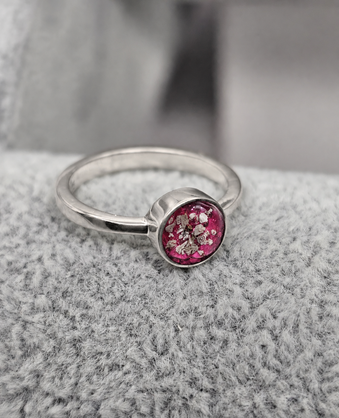 Small Round Ashes Ring