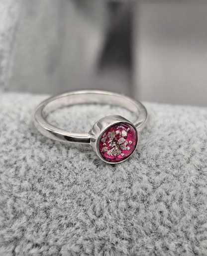 Small Round Ashes Ring