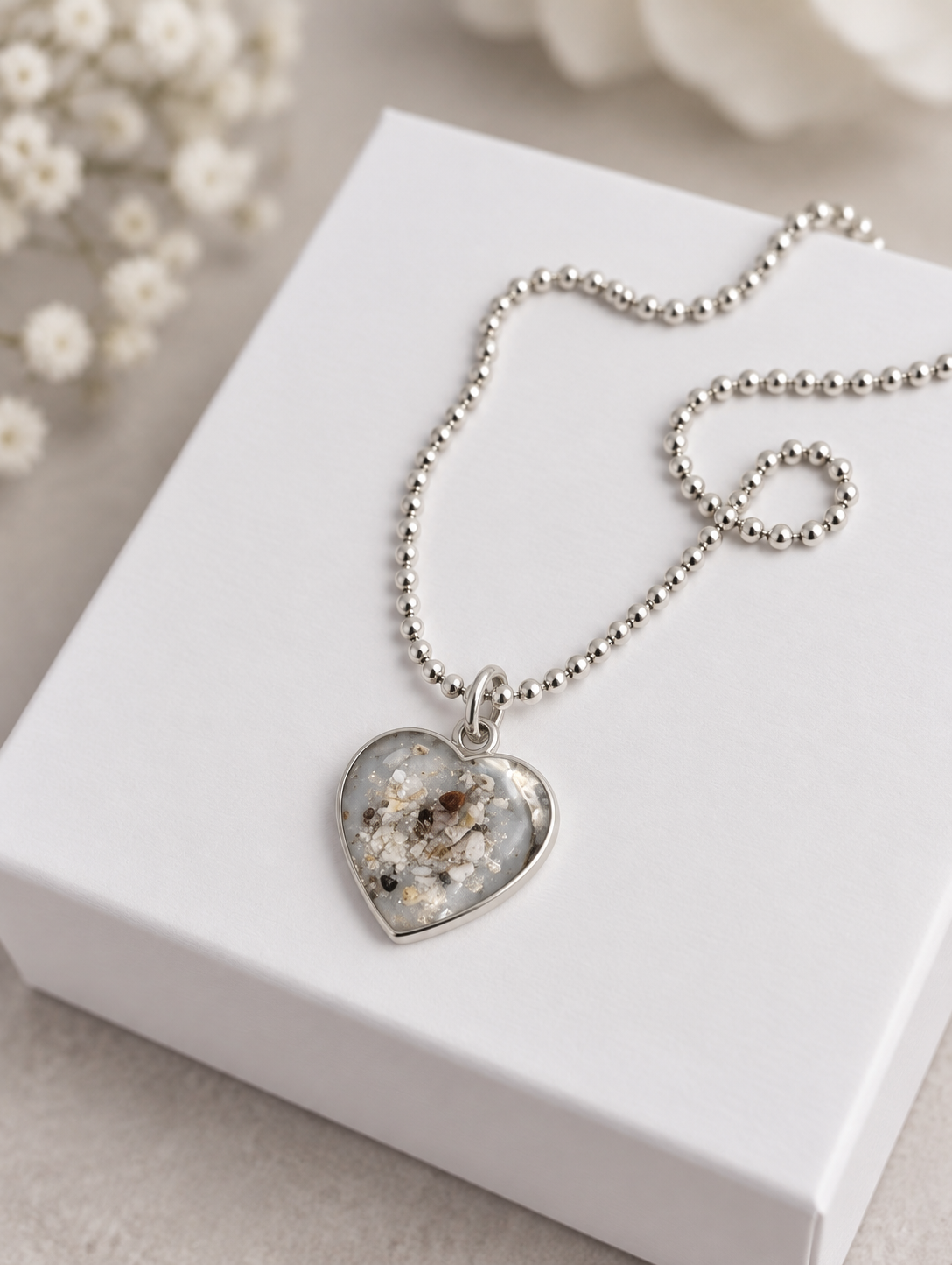 Heart Pendant Ashes Necklace