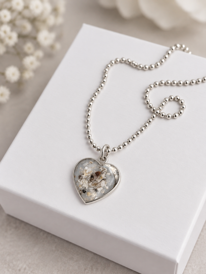 Heart Pendant Ashes Necklace