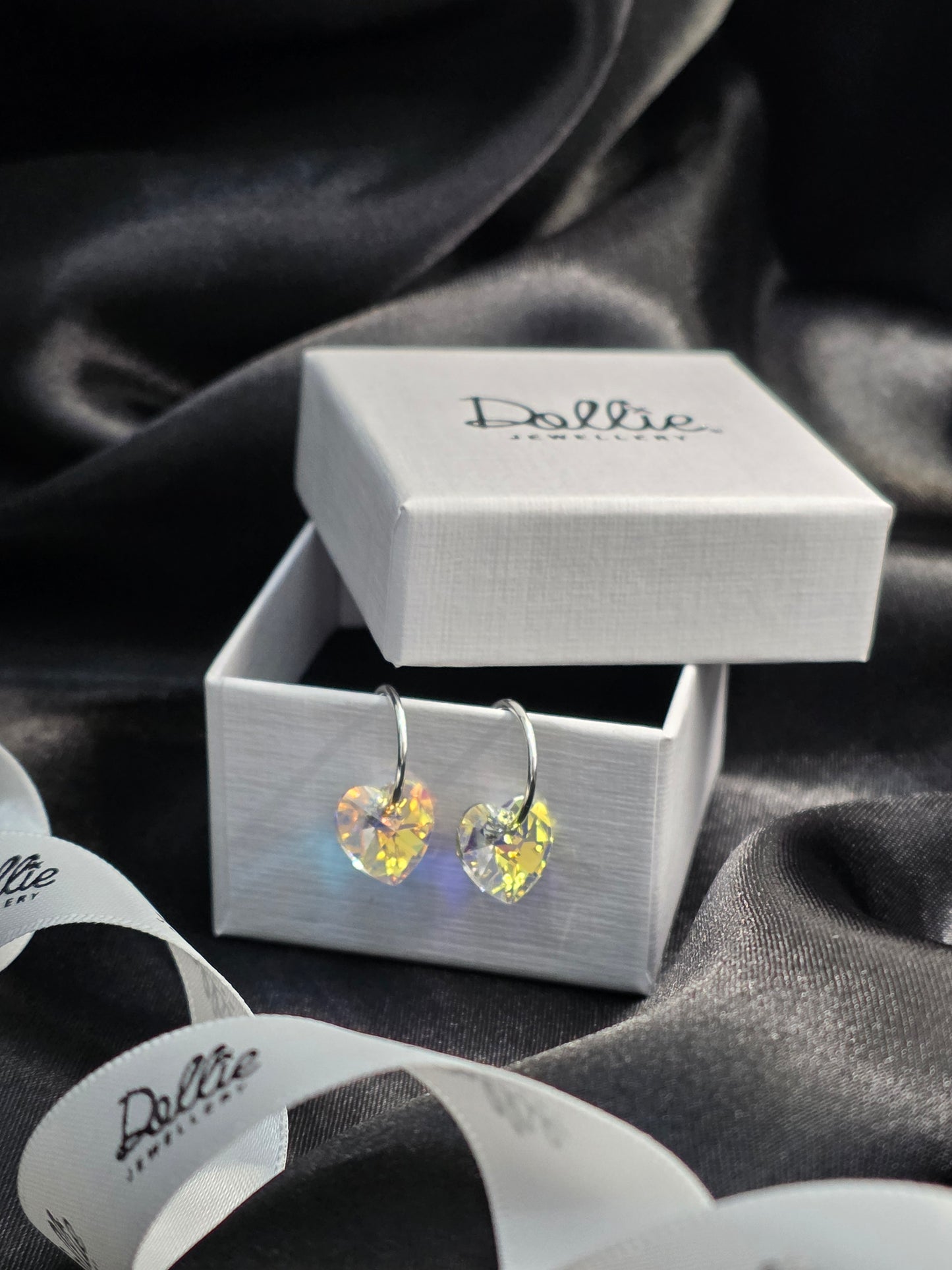 AB Crystal Hoop Earrings