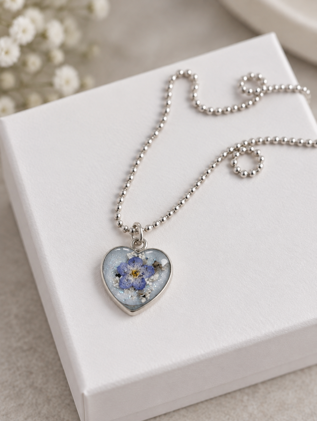 Heart Pendant Ashes Necklace