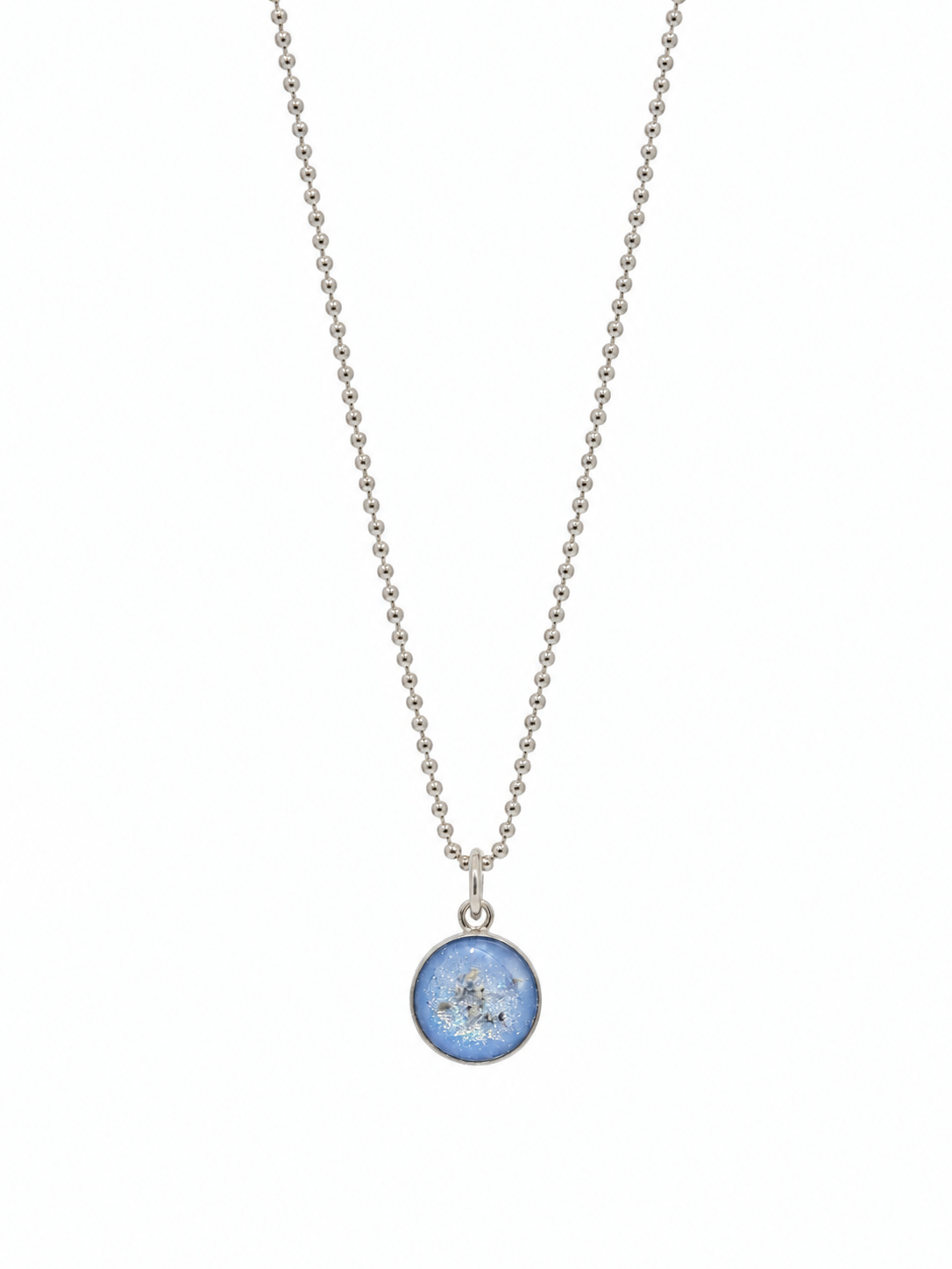 Small Round Ashes Pendant Necklace