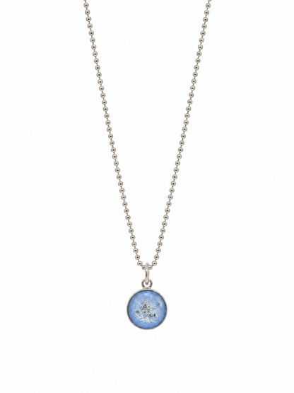 Small Round Ashes Pendant Necklace