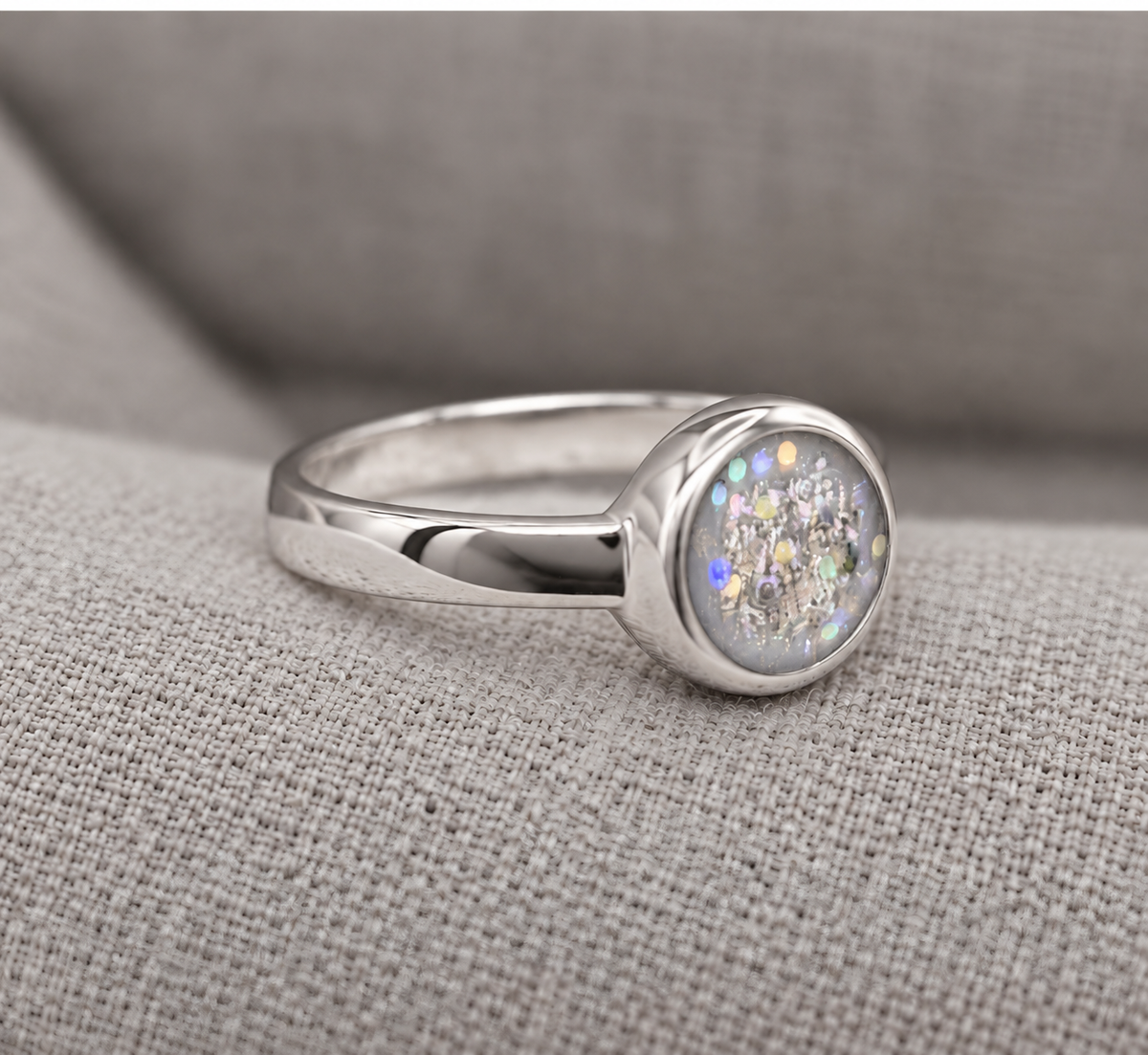 Large Round Ashes Ring