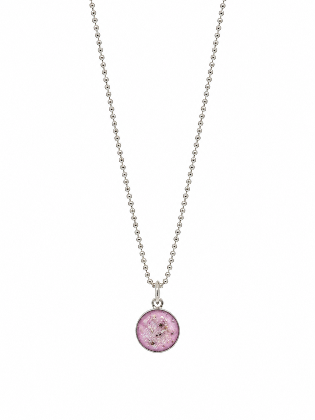 Small Round Ashes Pendant Necklace