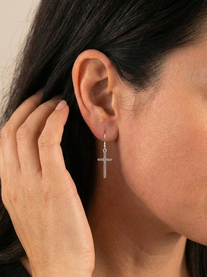 Mai Cross Hook Earrings