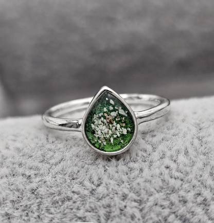 Teardrop Ashes Ring