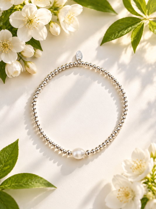Classic White Pearl Bracelet