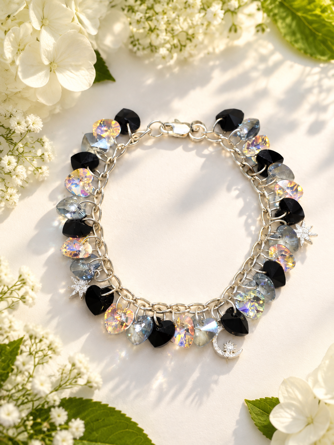 Dark Skies Crystal Link Bracelet