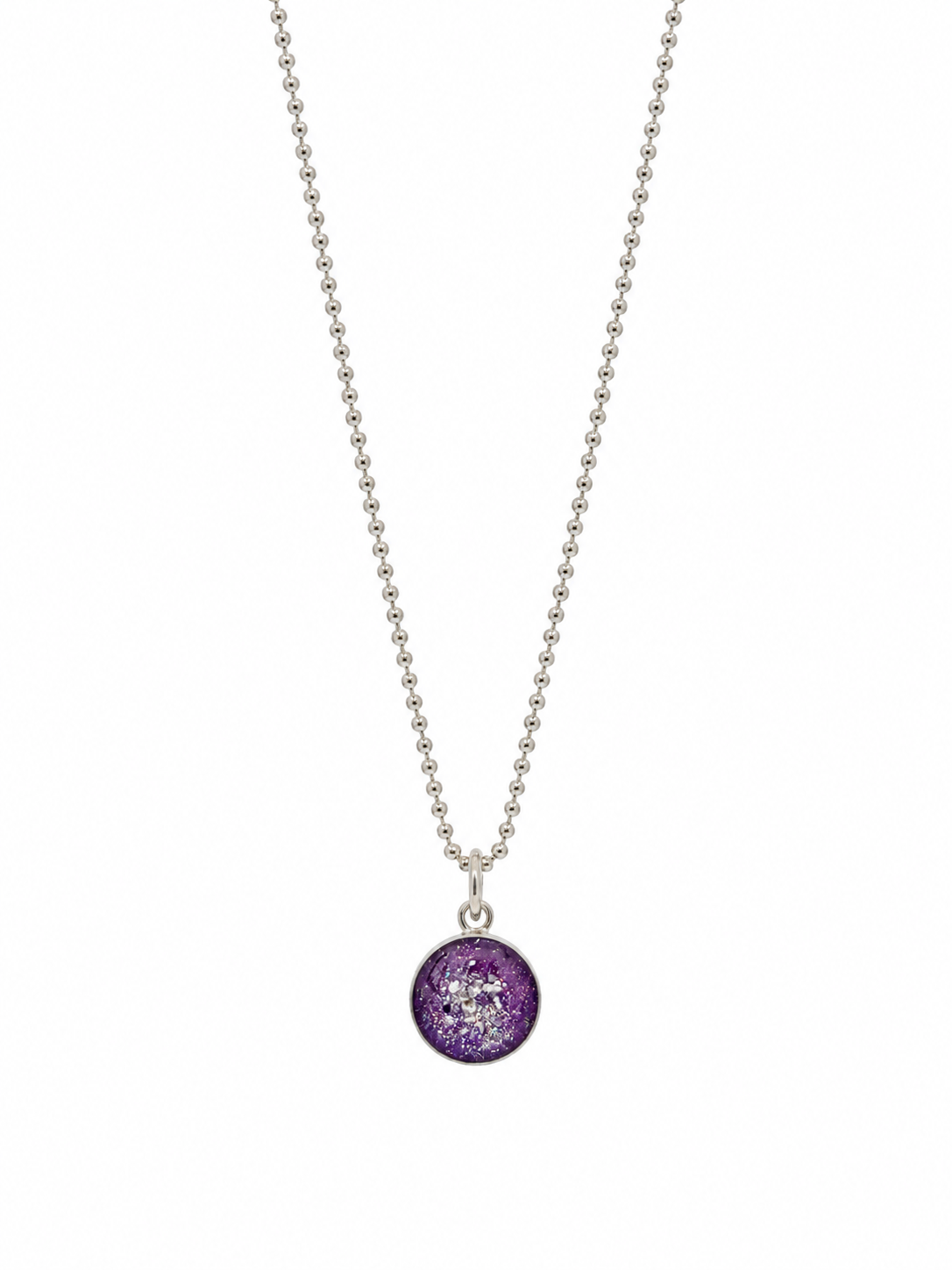 Small Round Ashes Pendant Necklace