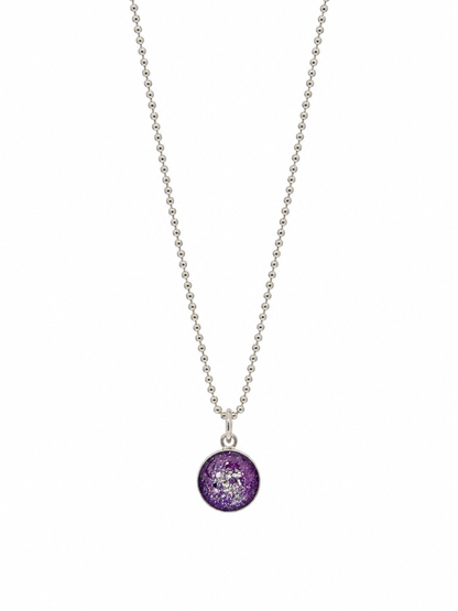 Small Round Ashes Pendant Necklace